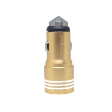 TUTTO-C808 DUAL PORT CAR CHARGER (GOLD)